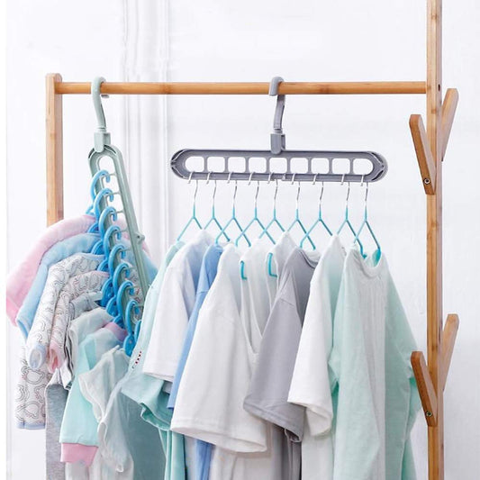 (Pack of 5) Adjustable Multipurpose Plastic Hangers